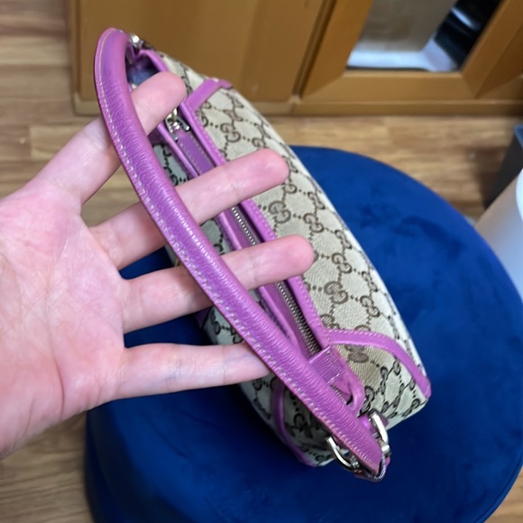 Sold!!   Monogram Abbey Pochette Fuchsia - Picture 9 of 15